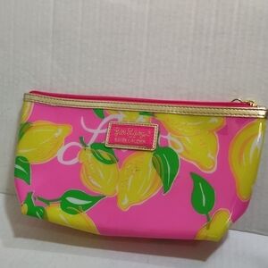 LILLY PULITZER Pink Lemon Estee Lauder Make Up Case